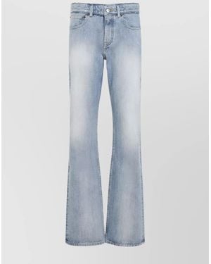 Balenciaga Denim Flared Trousers - Blue