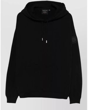 Canada Goose Rove Hooded Jacket Drawstring Hood Kangaroo Pocket - Black