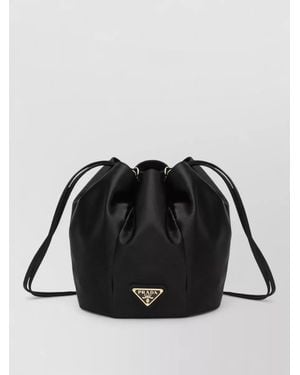 Prada Bucket Bag Medium Size Adjustable Strap - Black