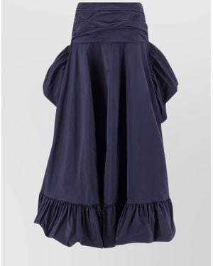 Pinko Layered Ruffled High-Waisted Skirt - Blue