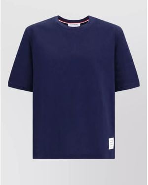 Thom Browne Cotton T-Shirt - Blue