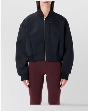 Nike Oversized Fleece Bomber Jacket - Blue
