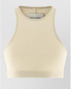 ARMARIUM Filippa Layered Ribbed Sleeveless Knit Top - Natural