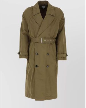 Bottega Veneta Nylon Trench Coat - Green