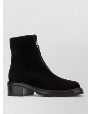 The Row Suede Ankle Boots - Black