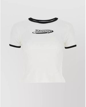 Ambush Graphic Logo-Print Cotton T-Shirt - Natural