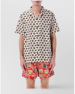 Patagonia Camp Shirt Threads Tidal - White