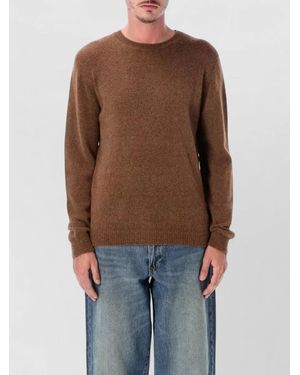 Roberto Collina Round Neck Knit Jumper Long Sleeves - Brown