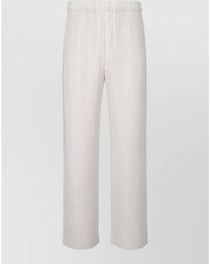 Homme Plissé Issey Miyake Pleated Wide-Leg Trousers - White