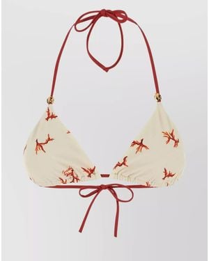 Fendi Printed Bikini Top - Pink