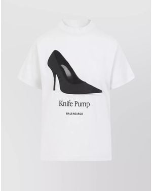 Balenciaga Iconic Graphic T-Shirt For - White
