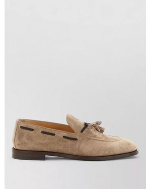 Brunello Cucinelli Leather Loafers - Natural
