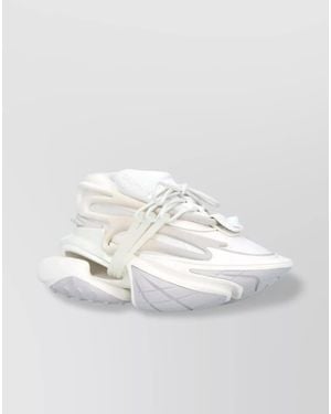 Balmain Neoprene High-Top Trainers - White