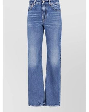 Saint Laurent Straight-Leg Denim Jeans - Blue