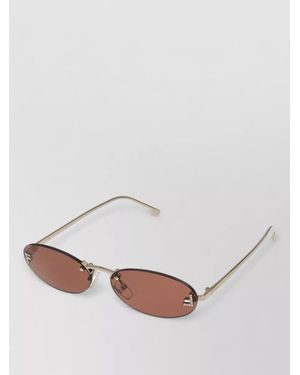 Fendi Sunglasses Maison Fe4075Us Oval - White