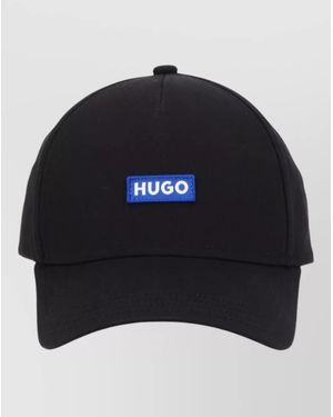 HUGO Baseball Cap Logo Detail Curved Brim - Blue