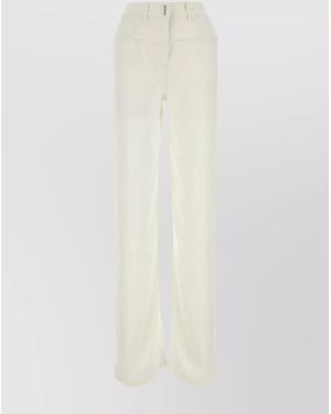 Givenchy Viscose Oversized Wide-Leg Jeans - White