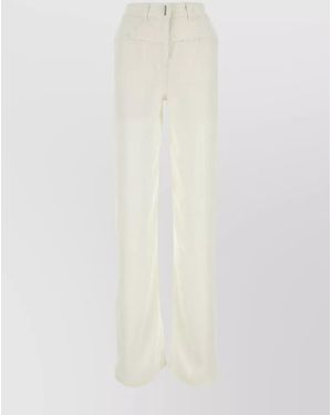 Givenchy Viscose Oversized Wide-Leg Jeans - White