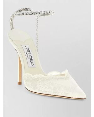 Jimmy Choo Crystal-Embellished Pumps - White