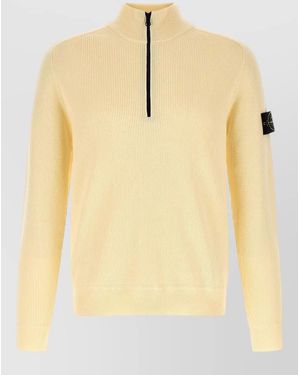 Stone Island Cotton Jumper - Yellow