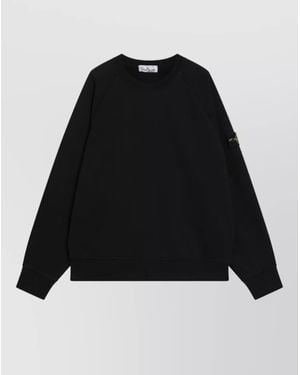 Stone Island Cotton Sweatshirt - Black
