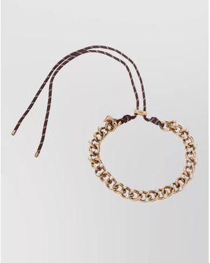 Weekend by Maxmara Chain And Rope Statement Bracelet Accessory - Metallic