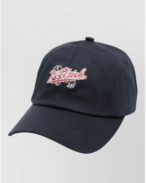 Woolrich Cotton Logo Baseball Cap - Blue