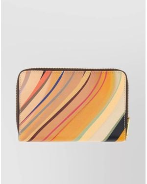 Paul Smith "Swirl Printed Design" Wallet - Orange