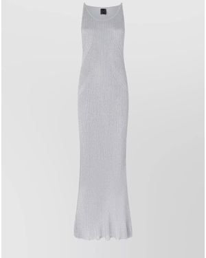 Pinko Long Knitted Dress Nelson - White