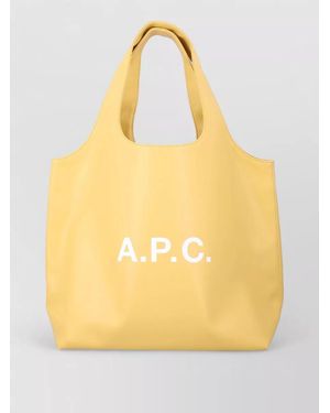 A.P.C. Ninon Tote Bag Long Handle Large - Yellow
