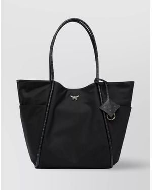 MCM Bags With Side Pockets And Top Handles - Black