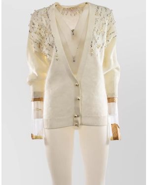 Genny Wool Cardigan - Natural