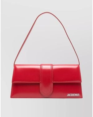 Jacquemus Le Bambino Long Leather Shoulder Bag - Red