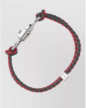 Gucci Braided Two Tone Bracelet Design Collection - Natural