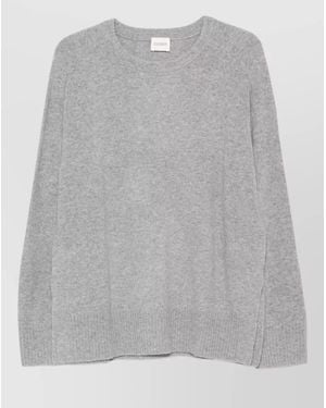 Closed Fine-Knit Wool Crew-Neck Jumper - Grey