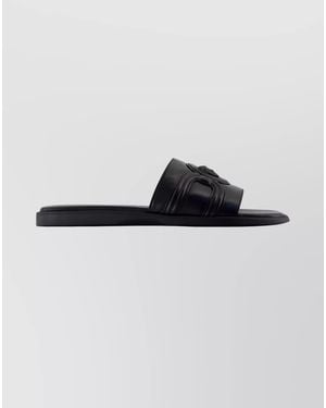 Versace Leather Sandals - Blue