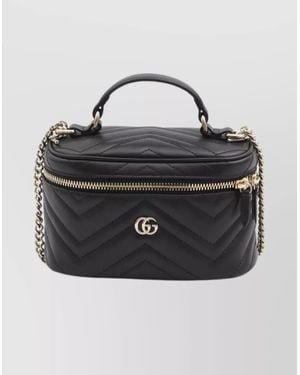 Gucci Mini Crossbody Bag Fixed Handle - Black
