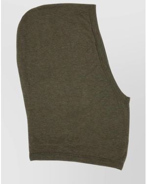 Rick Owens Knitted Hood Balaclava - Green