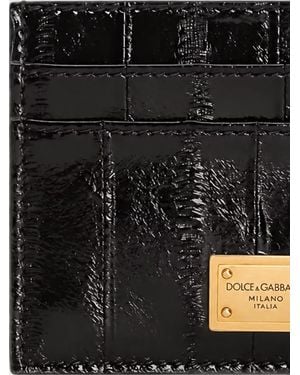 Dolce & Gabbana Leather Card Holder - Black