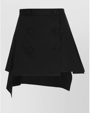Vivienne Westwood Wool Asymmetric Mini Skirt - Black