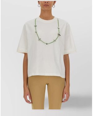 Ambush Cotton Printed T-Shirt - White