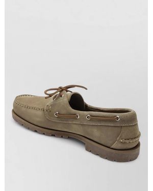 Paraboot Boat Shoes Eyelet Detailing Rubber Sole - Brown
