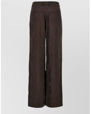 F.R.S For Restless Sleepers Viscose Straight-Leg Trousers - Brown