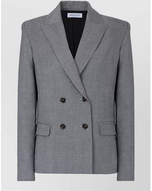 Raquel Diniz Wool Cropped Jacket - Grey