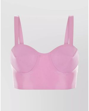 Maison Margiela Sweetheart Crop Bustier - Pink