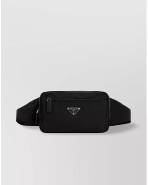 Prada Re-Nylon And Saffiano Belt Bag - Black