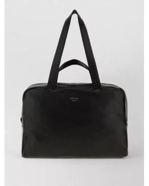 Prada Leather Briefcase - Black