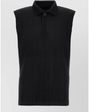 Homme Plissé Issey Miyake Polo Shirt - Black