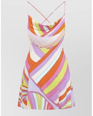 PUCCI Archival Swirl Sleeveless Mini Dress - White