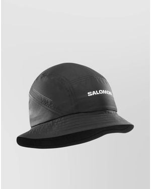 Salomon Breathable Wide Brim Bucket Hat - Black
